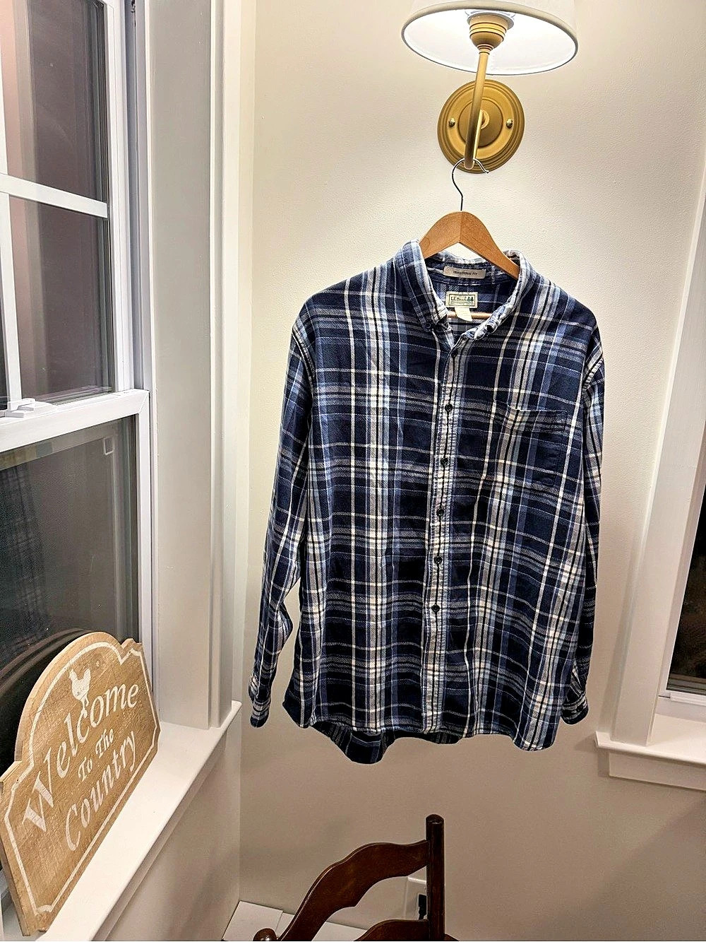 L.L. Bean Men’s plaid flannel XL